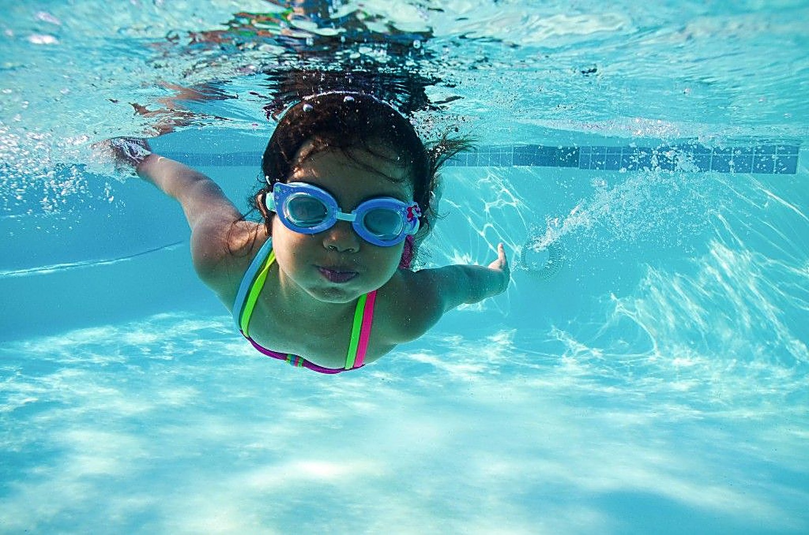 Boy underwater